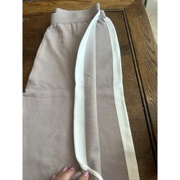 ZESICA Women's 2 Piece Fall Outfit Long Sleeve V Neck Knit Sweater Top & pants - Picture 11 of 13